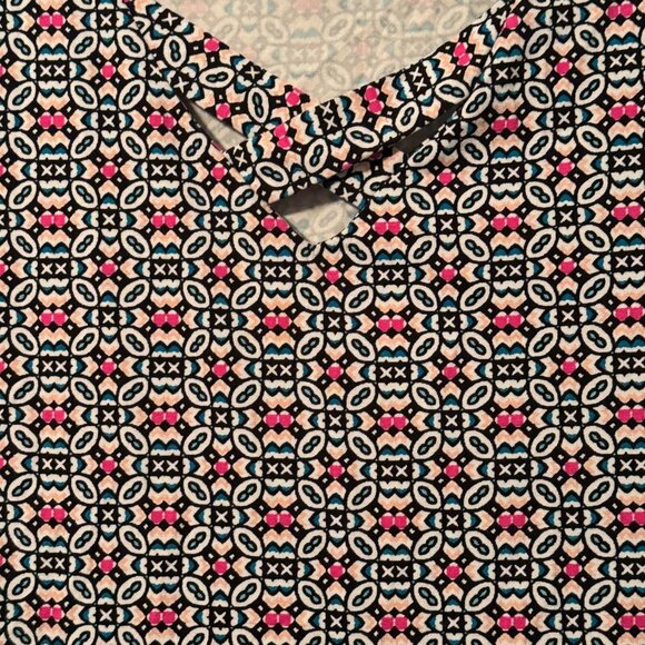 Kim Rogers blouse size PL Womens Top With Geometric Pattern In Rayon & Spandex - Picture 3 of 12